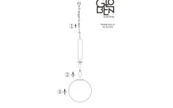 Torrano Fönsterlampa 15cm E14 Grön/Opalvit