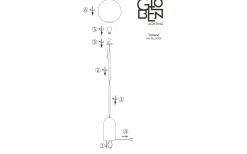 Torrano Golvlampa 145cm Vit