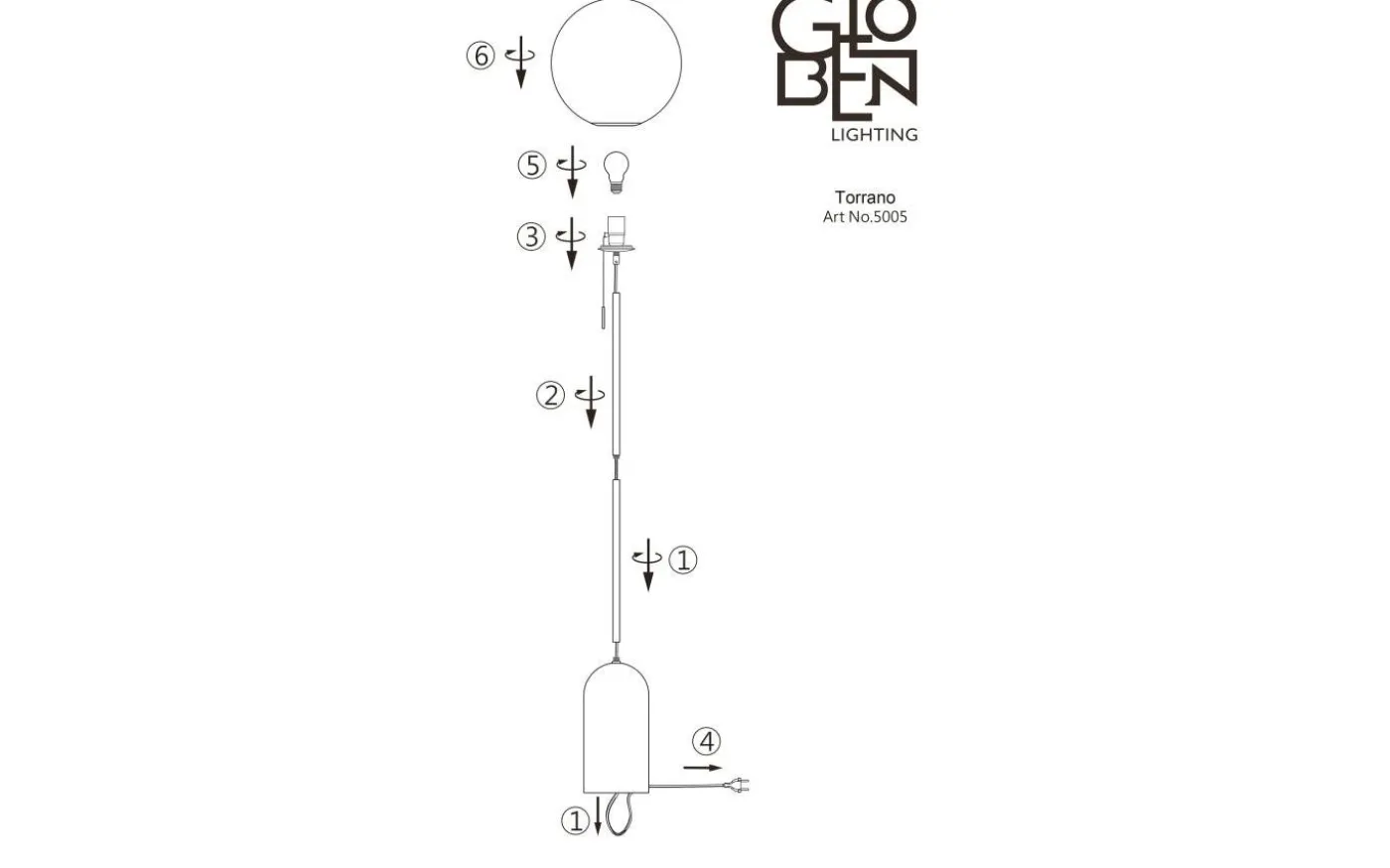 Torrano Golvlampa 145cm Vit