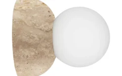 Torrano Plafond/Vägglampa 13cm Travertin IP44