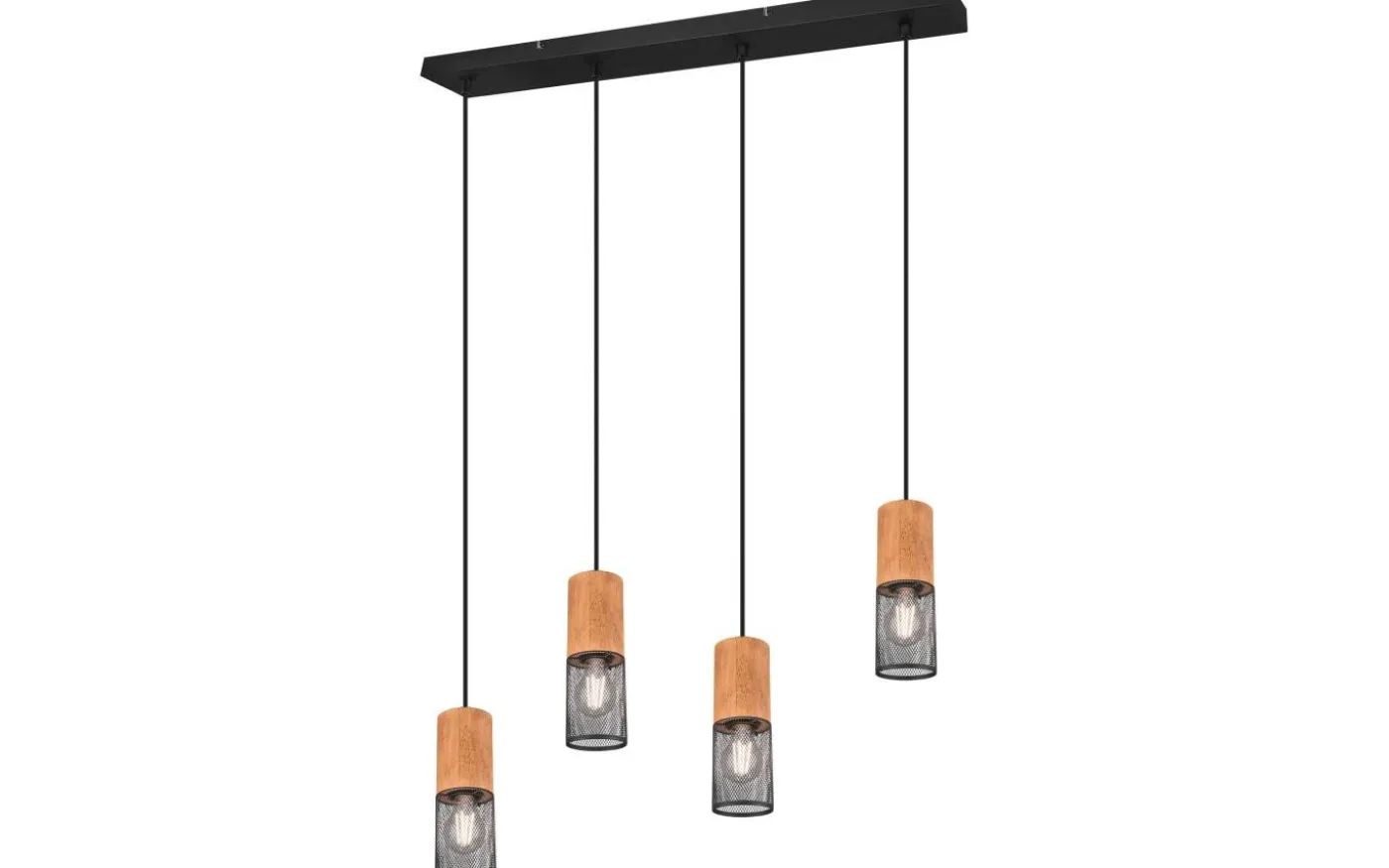 Tosh Takpendel 4xE27 mattsvart