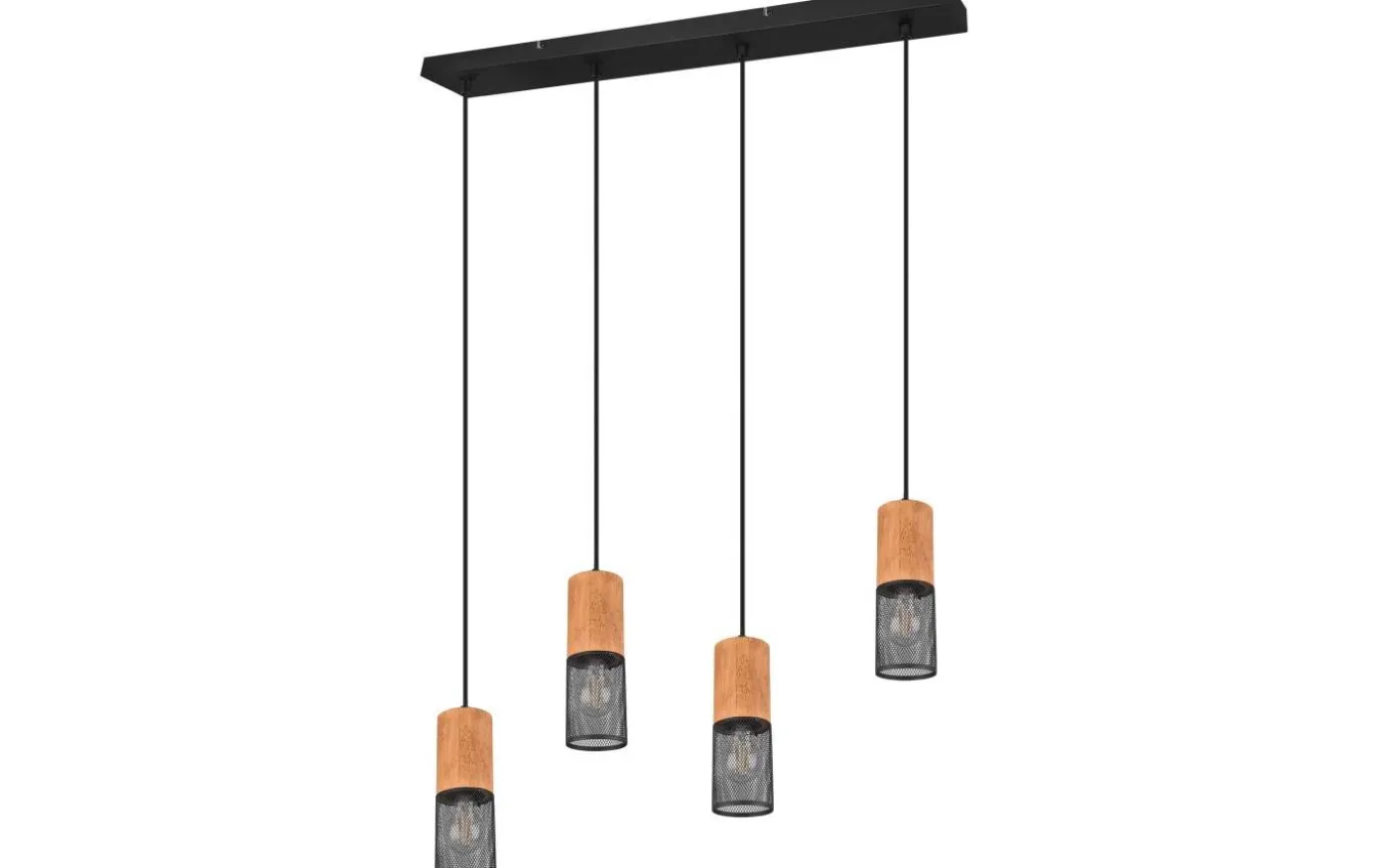 Tosh Takpendel 4xE27 mattsvart