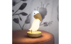 Toucan Bird Uppladdningsbar Nattlampa 20cm Vit