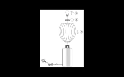 Toulipa Bordslampa 40cm Bärnsten