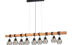 Townshend Taklampa 150cm 9L Trä/Svart