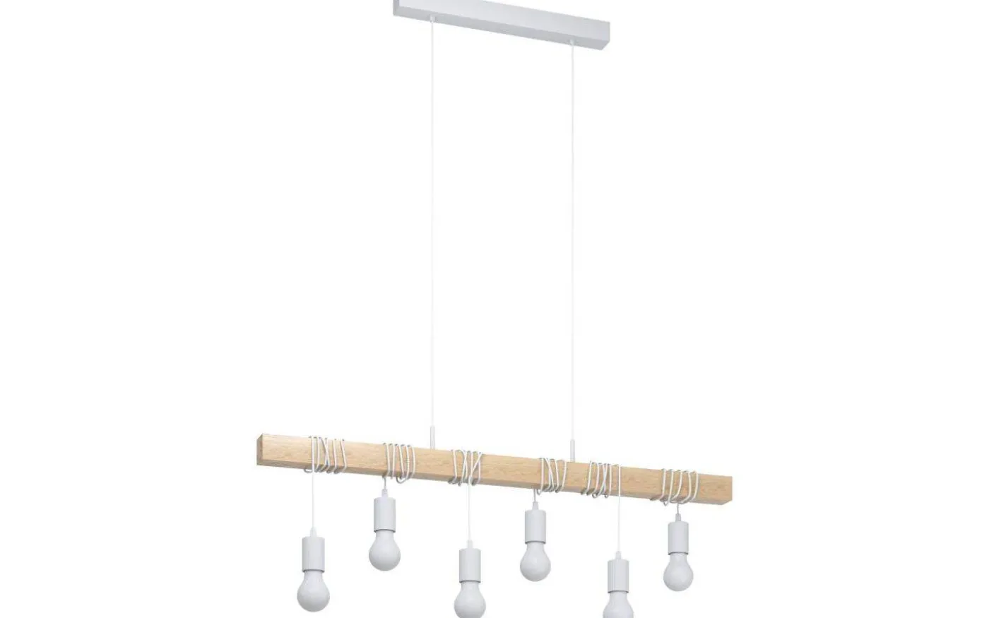 Townshend Taklampa 100cm 6L Vit/Ek