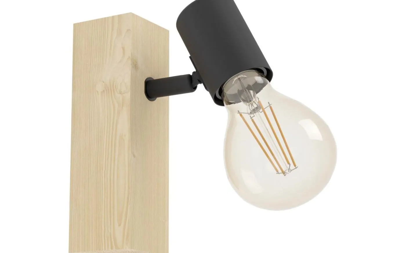 Townshend Vägglampa Brun/Svart