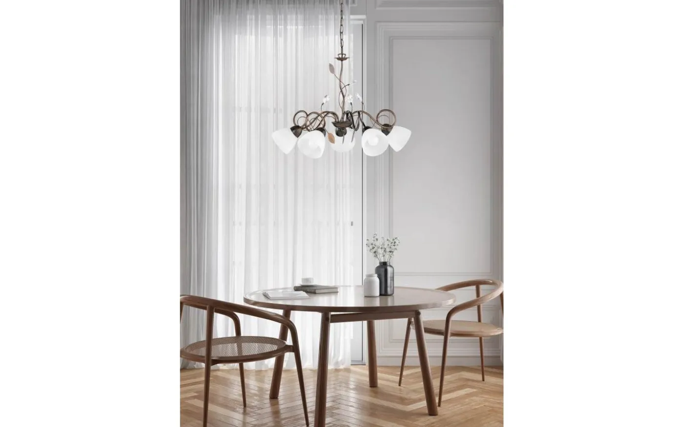 Traditio Takkrona 70cm 5-delad E14 rustik