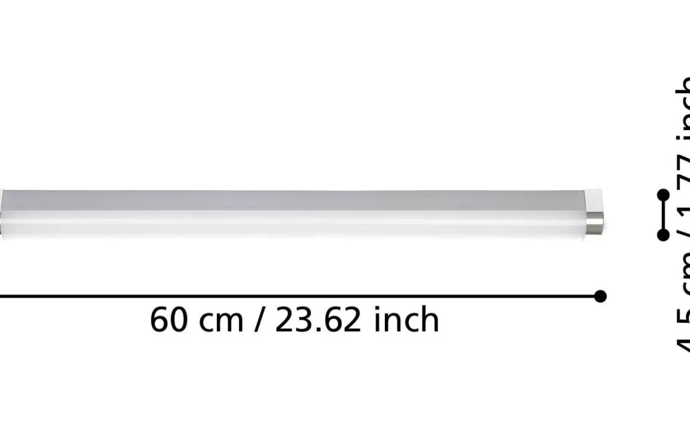 Tragacete Spegellampa 60cm LED 4000K 15,5W Silver IP44