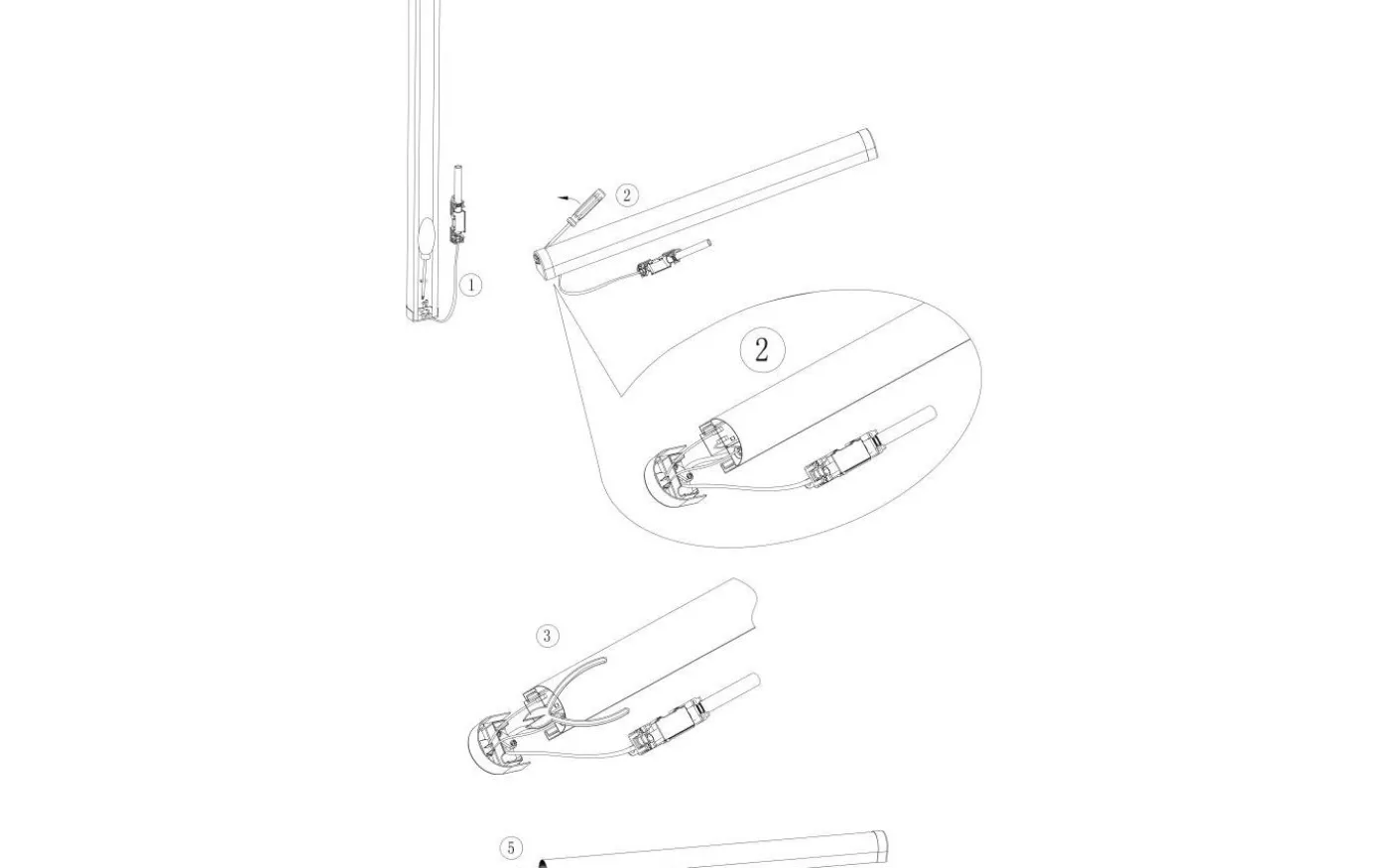 Tragacete Spegellampa 60cm LED 4000K 15,5W Silver IP44