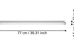 Tragacete Spegellampa 77cm LED 4000K 18,5W Silver IP44