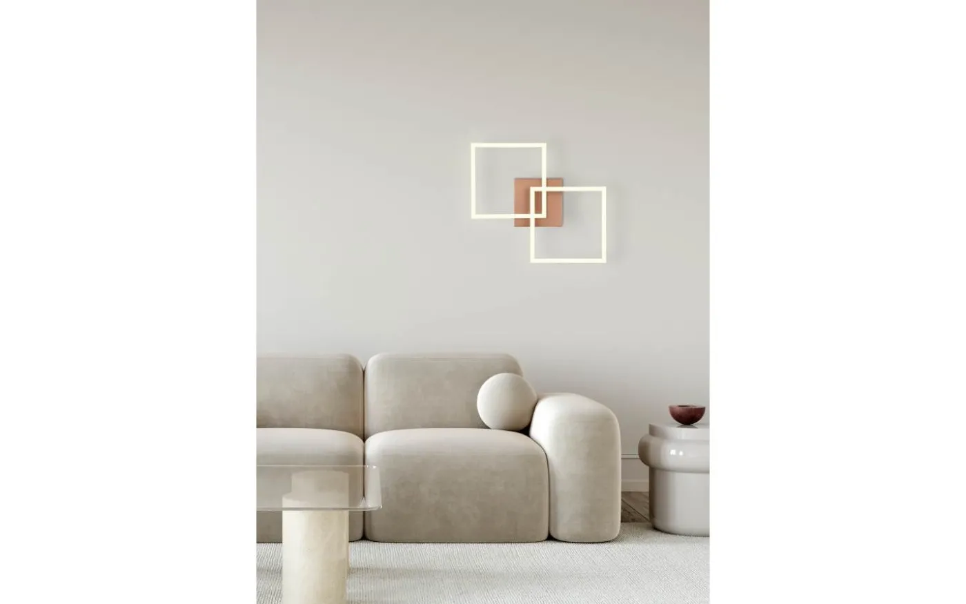 Trail Plafond LED 2-delad kaffebrun