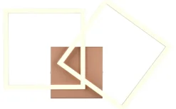 Trail Plafond LED 2-delad kaffebrun