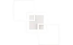 Trail Plafond LED 3-delad mattvit