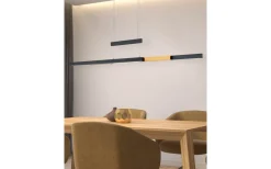 Trajan Takpendel LED mattsvart/mattmässing