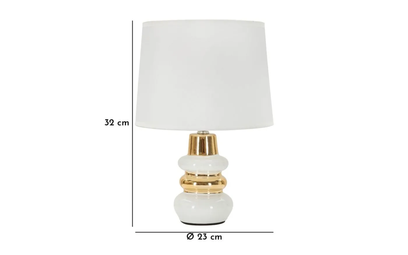 Tramonto Bordslampa 32cm Vit/Guld