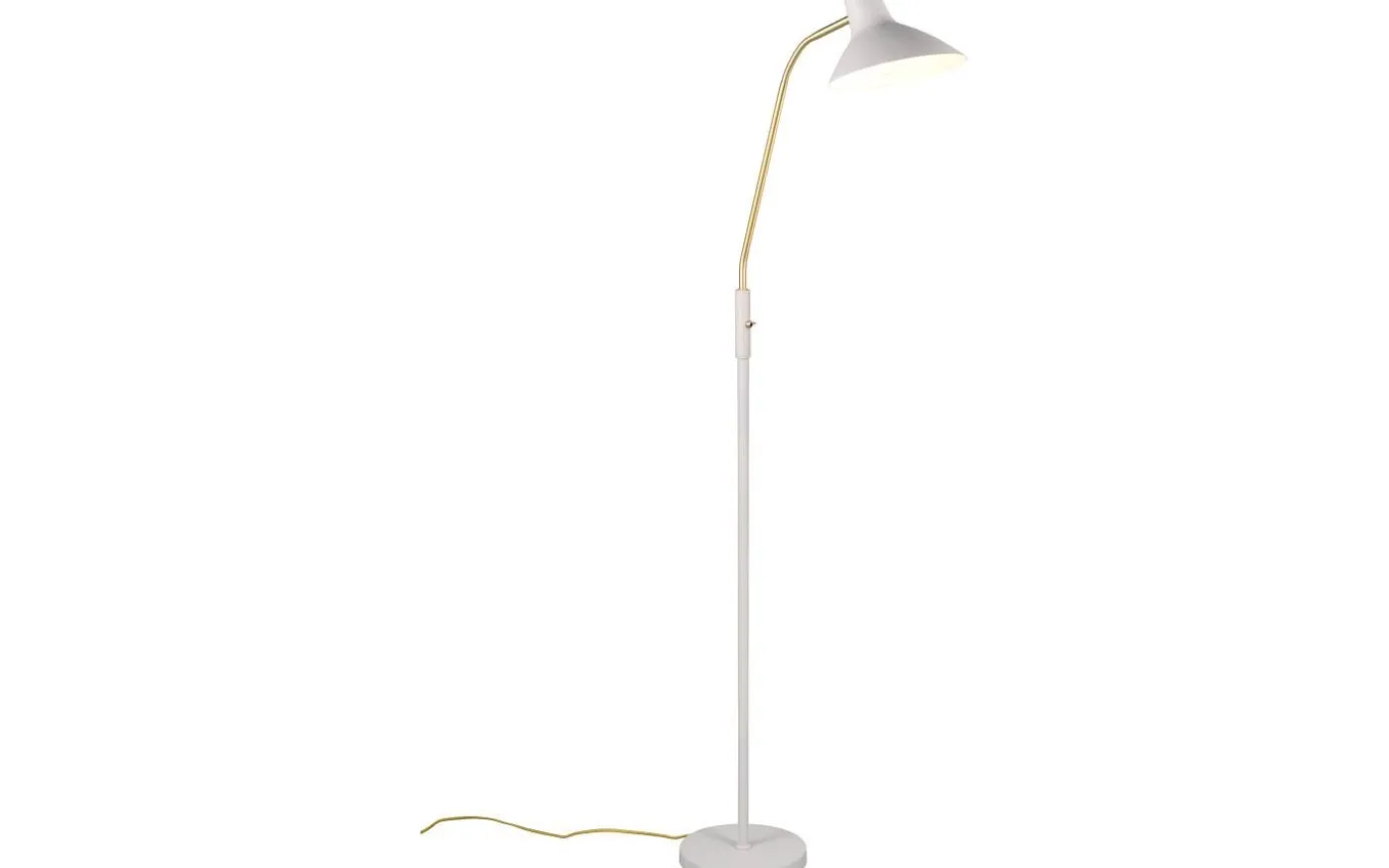 Traveller Golvlampa E27 varmgrå/matt mässing