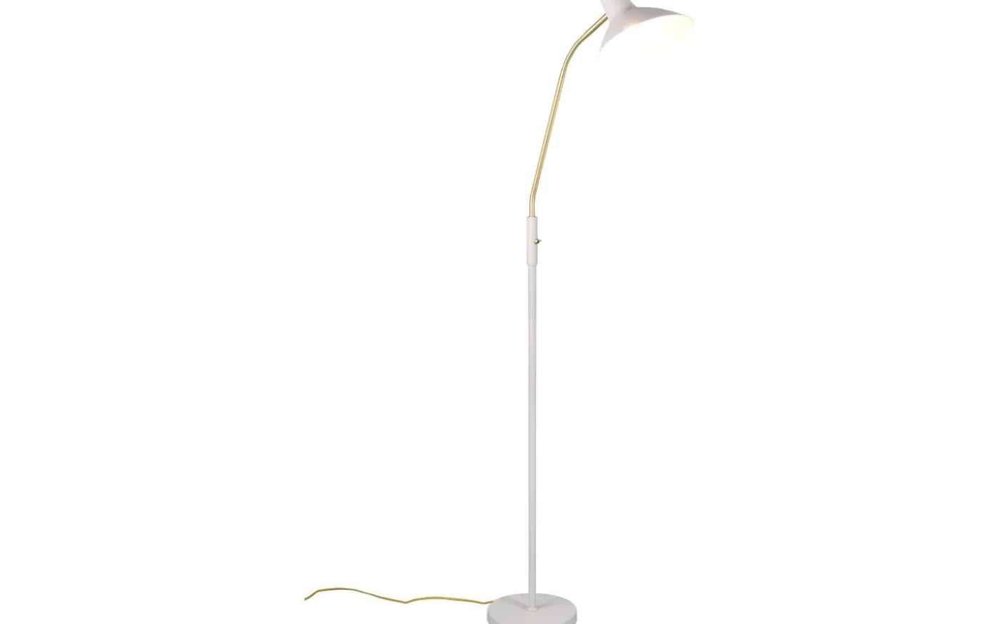 Traveller Golvlampa E27 varmgrå/matt mässing