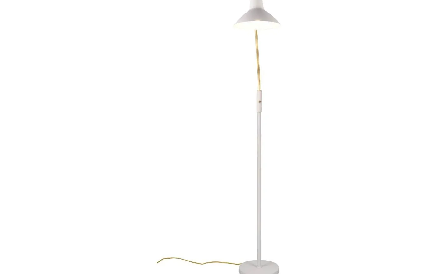 Traveller Golvlampa E27 varmgrå/matt mässing