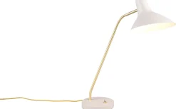 Traveller Skrivbordslampa E27 varmgrå/matt mässing