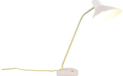 Traveller Skrivbordslampa E27 varmgrå/matt mässing