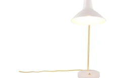 Traveller Skrivbordslampa E27 varmgrå/matt mässing