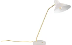 Traveller Skrivbordslampa E27 varmgrå/matt mässing