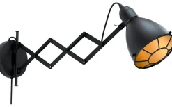 Treburley Vägglampa Svart/Guld