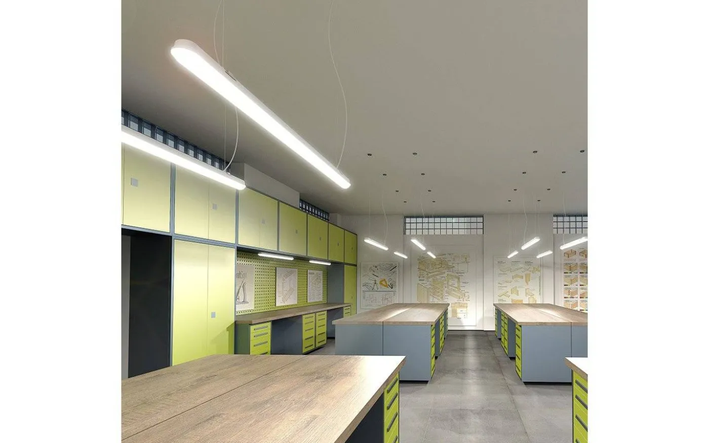 Trident Pro LED-Armatur 150cm 7800lm 60W 4000K IP65