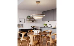 Trione Taklampa LED 80cm Valnöt