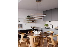 Trione Taklampa LED 80cm Valnöt