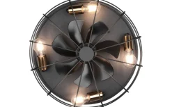 Trondheim Takfläkt 48cm 4xE27 mattsvart