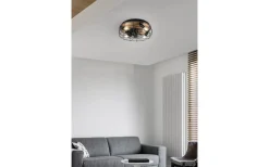 Trondheim Takfläkt 48cm 4xE27 matt svart/trä