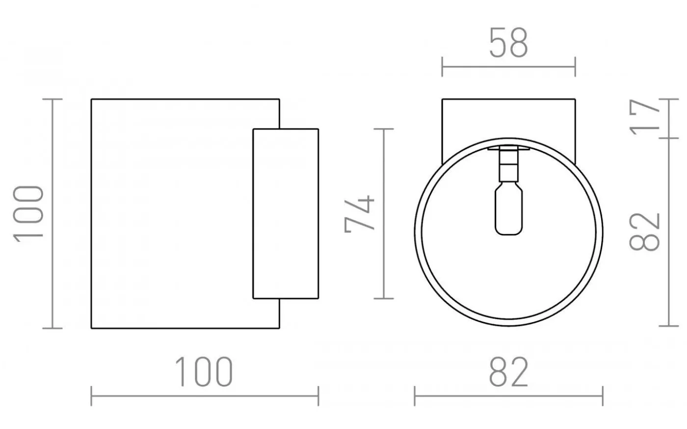 Tuba W Vägglampa Mattsvart/Guld G9