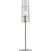 Tubo Bordslampa 50cm Satin Nickel/Klar