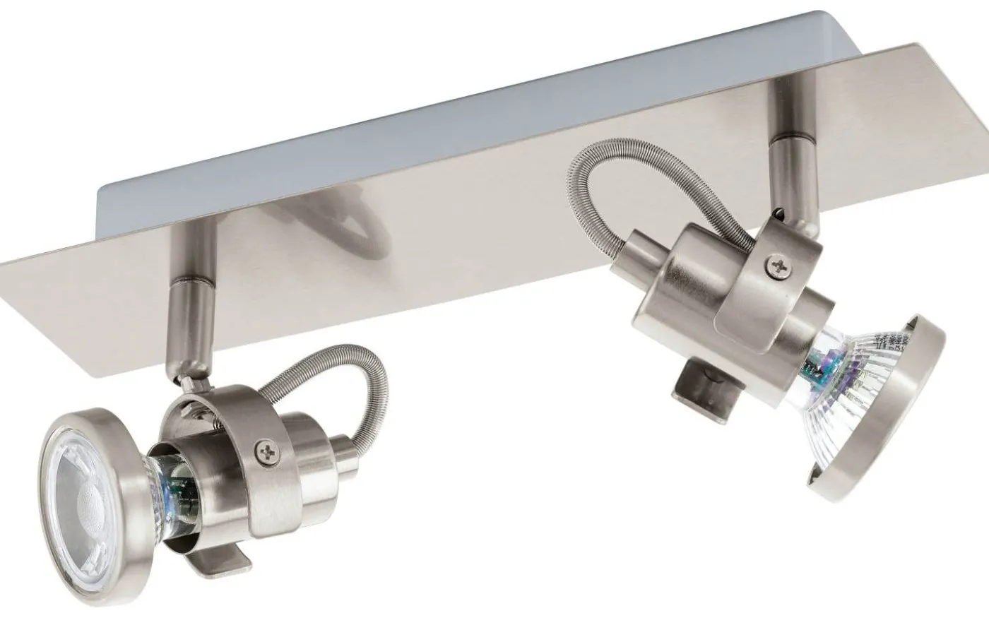 Tukon Takspotlight 28cm GU10 LED 3000K 2x3W Nickel