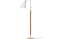 Tullgarn Golvfot 148cm Mässing/Valnöt