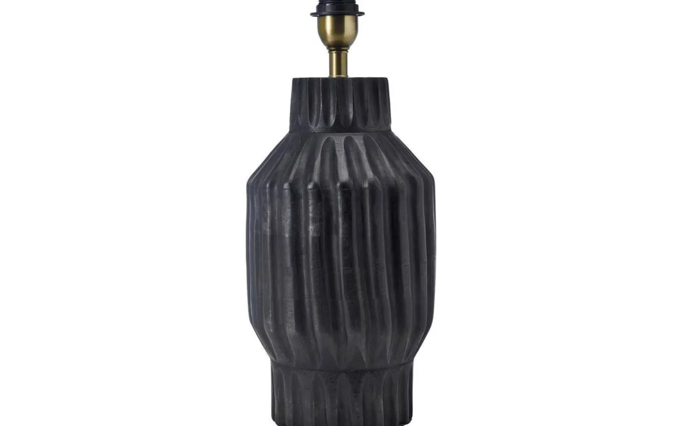 Turi Lampfot 45cm Svartbrun