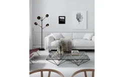 Turno Golvlampa 176cm Svart/Guld