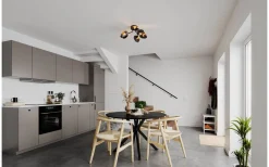 Turno Plafond Ø66cm Svart/Guld