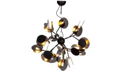 Turno Taklampa 80cm Svart/Guld