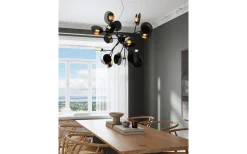 Turno Taklampa 80cm Svart/Guld