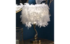 Tutto Bordslampa Fjädrar 47cm Vit