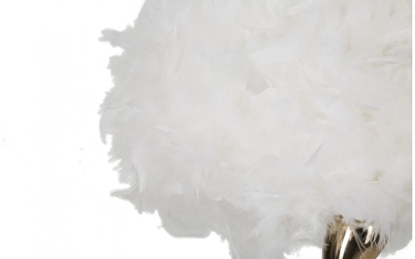 Tutto Bordslampa Fjädrar 47cm Vit