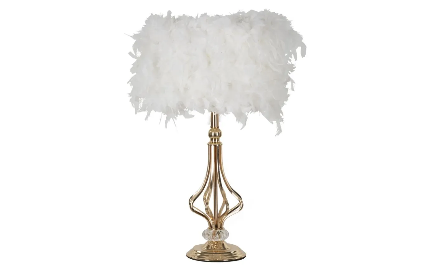 Tutto Bordslampa Fjädrar 54cm Vit