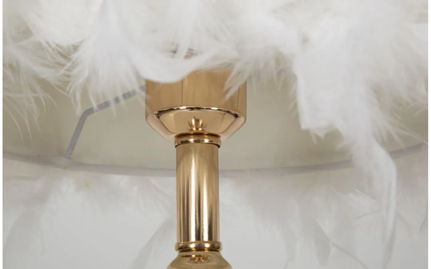 Tutto Bordslampa Fjädrar 54cm Vit