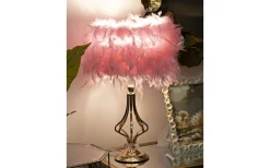 Tutto Bordslampa Fjädrar 54cm Rosa