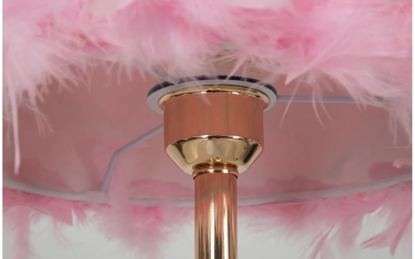 Tutto Bordslampa Fjädrar 54cm Rosa