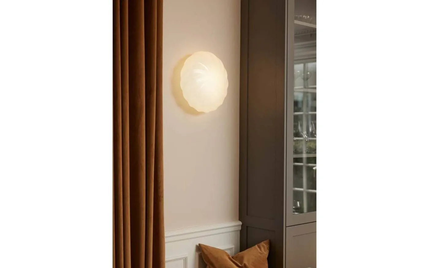 Twist Plafond Ø35cm Mässing/Opal