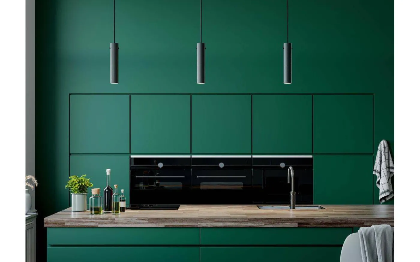 Tyson Fönsterlampa 6x30cm Svart